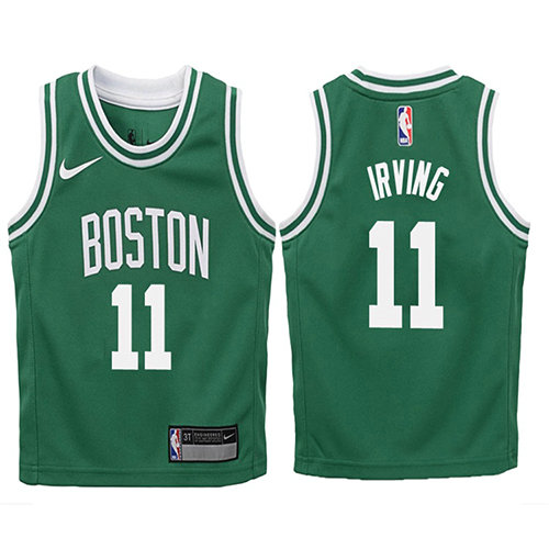 Camiseta Kyrie Irving 11 Boston Celtics 2017-18 Verde Nino
