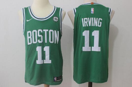 Camiseta Kyrie Irving 11 Boston Celtics Baloncesto Verde Hombre