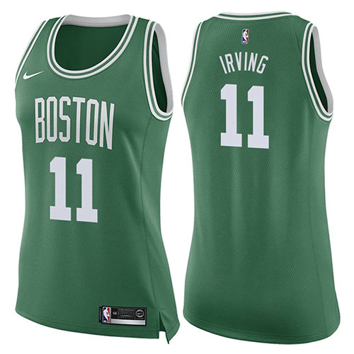 Camiseta Kyrie Irving 11 Boston Celtics Icon 2017-18 Verde Mujer