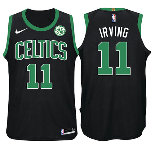 Camiseta Kyrie Irving 11 Boston Celtics Statement 2017-18 Negro Nino