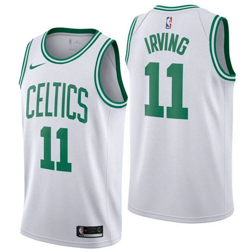 Camiseta Kyrie_Irving 11 Boston Celtics nike blanca Hombre