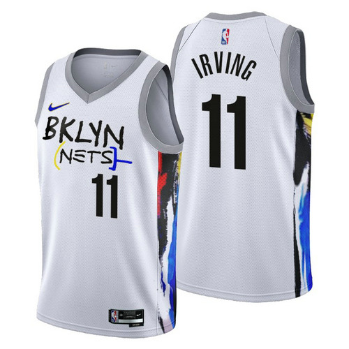 Camiseta Kyrie Irving 11 Brooklyn Nets 2022-2023 City Edition blanco Hombre