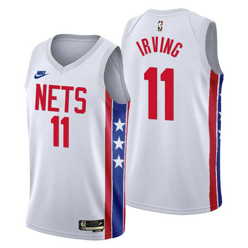 Camiseta Kyrie Irving 11 Brooklyn Nets 2022-2023 Classic Edition blanco Hombre