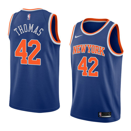 Camiseta Lance Thomas 42 New York Knicks Icon 2018 Azul Hombre