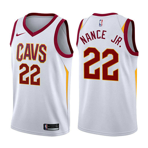 Camiseta Larry Nance JR. 22 Cleveland Cavaliers Association 2017-18 Blanco Hombre
