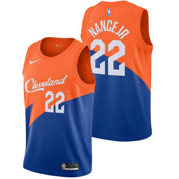 Camiseta Larry Nance Jr 22 Cleveland Cavaliers 2020-21 Temporada Statement Azul Hombre