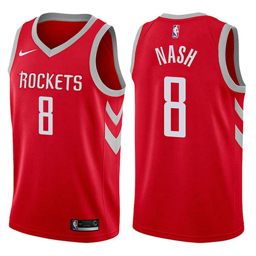 Camiseta Le'bryan Nash 8 Houston Rockets 2017-18 Rojo Hombre