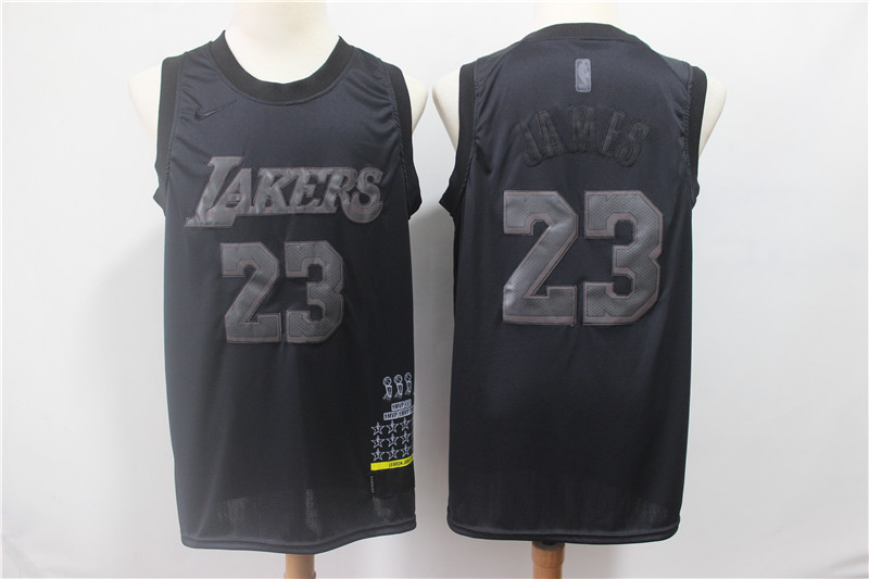 Camiseta LeBron James 23 MVP Los Angeles Lakers Negro Hombre