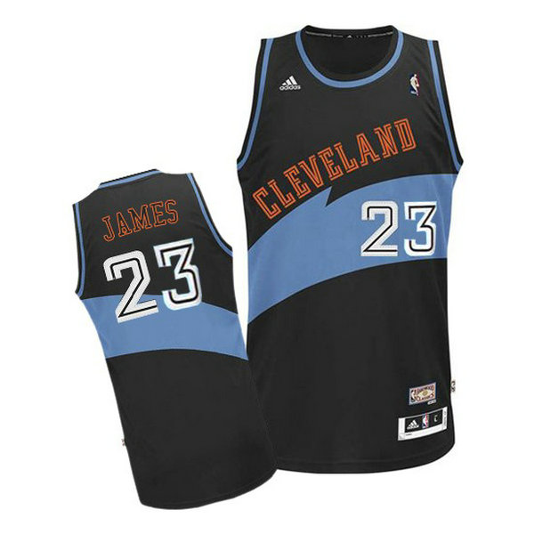 Camiseta Lebron James 23 Cleveland Cavaliers 2020-21 Temporada Statement Negro Hombre