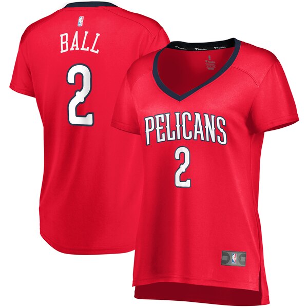 Camiseta Lonzo Ball 2 New Orleans Pelicans statement edition Rojo Mujer