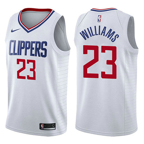 Camiseta Lou Williams 23 Los Angeles Clippers Association 2017-18 Blanco Hombre