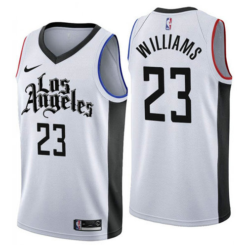 Camiseta Lou Williams 23 Los Angeles Clippers ciudad 2019 blanca Hombre
