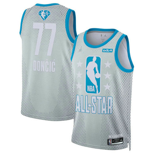Camiseta Luka Doncic 77 All Star 2022 GRIS Hombre