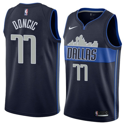 Camiseta Luka_Doncic 77 Dallas Mavericks nike azul Hombre