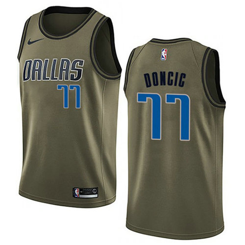 Camiseta Luka_Doncic 77 Dallas Mavericks nike verde Hombre