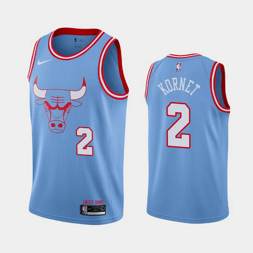 Camiseta Luke Kornet 2 Chicago Bulls 2019-20 Ciudad Azul Hombre