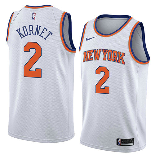 Camiseta Luke Kornet 2 New York Knicks Association 2018 Blanco Hombre