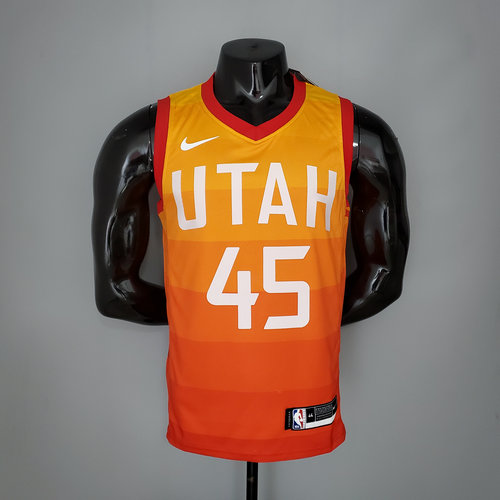 Camiseta MITCHELL 45 Utah Jazz Temporada 2019 naranja Hombre
