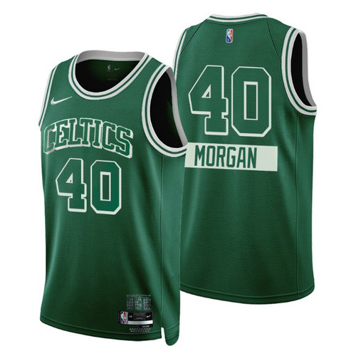 Camiseta MORGAN 40 Boston Celtics 2022 75 aniversario edición de la ciudad Verde Hombre