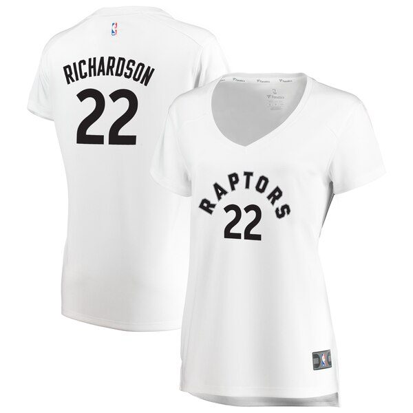 Camiseta Malachi Richardson 22 Toronto Raptors association edition Blanco Mujer