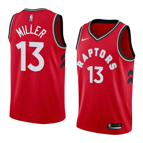 Camiseta Malcolm Miller 13 Toronto Raptors Icon 2018 Rojo Hombre