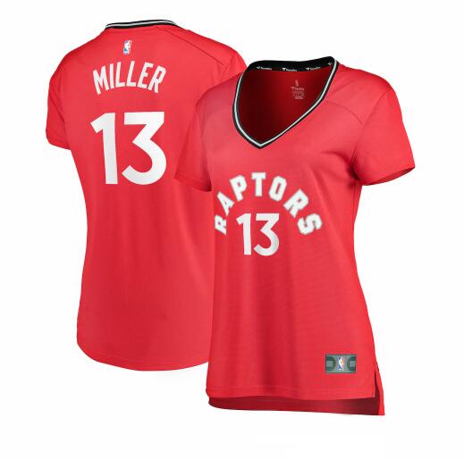 Camiseta Malcolm Miller 13 Toronto Raptors icon edition Rojo Mujer