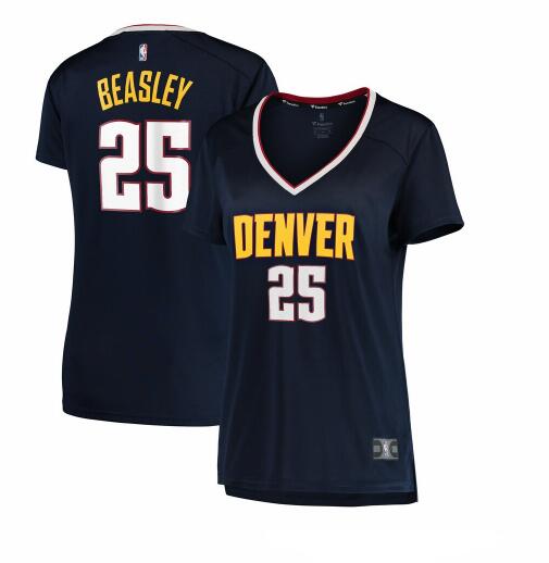 Camiseta Malik Beasley 25 Denver Nuggets icon edition Armada Mujer