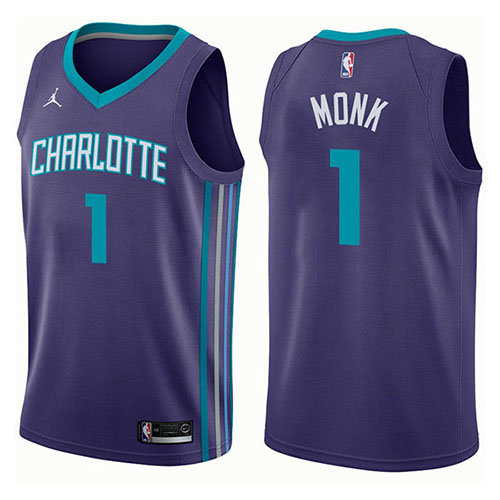 Camiseta Malik Monk 1 Charlotte Hornets Statement 2017-18 Púrpura Hombre