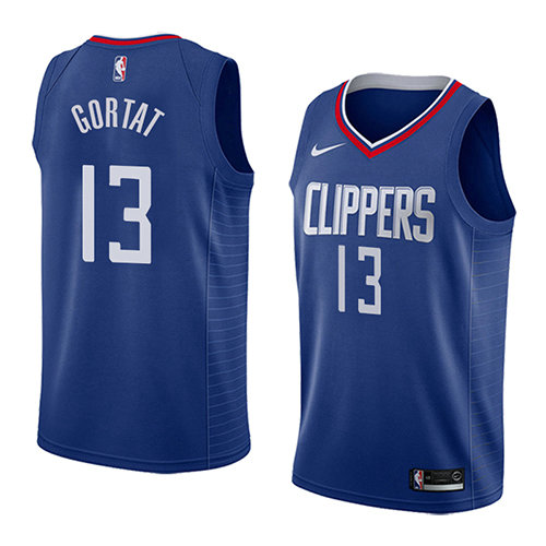 Camiseta Marcin Gortat 13 Los Angeles Clippers Icon 2018 Azul Hombre