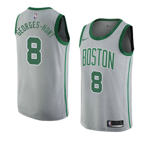 Camiseta Marcus Georges-hunt 8 Boston Celtics Ciudad 2018-19 Gris Hombre