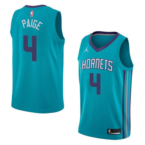 Camiseta Marcus Paige 4 Charlotte Hornets Icon 2018 Verde Hombre