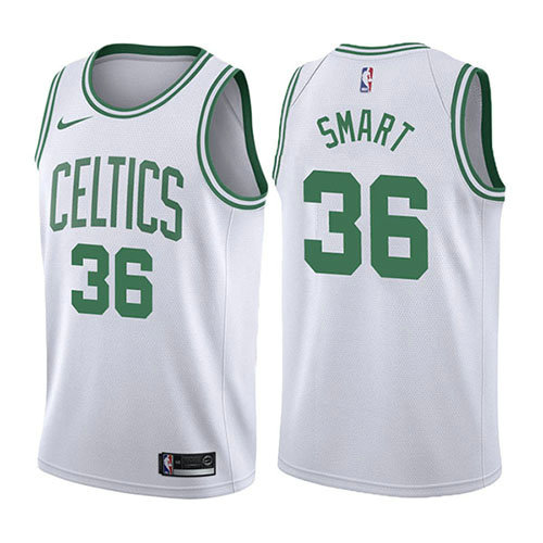 Camiseta Marcus Smart 36 Boston Celtics Association 2017-18 Blanco Hombre