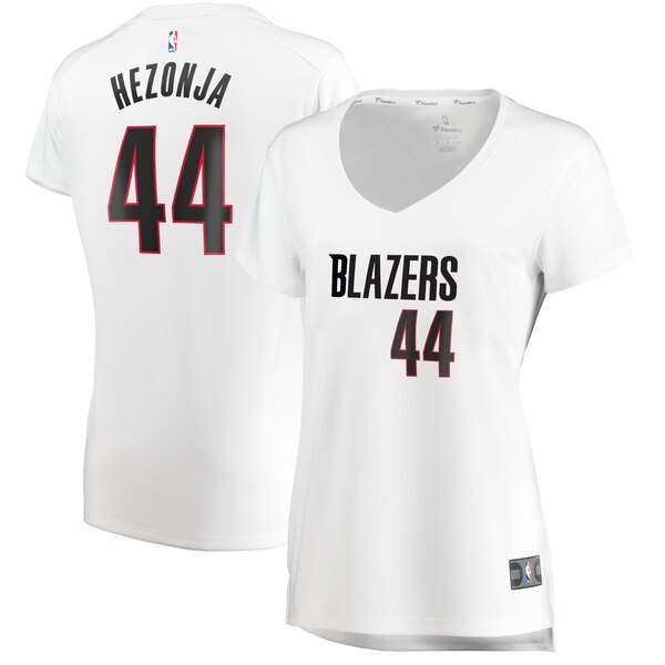 Camiseta Mario Hezonja 44 Portland Trail Blazers association edition Blanco Mujer