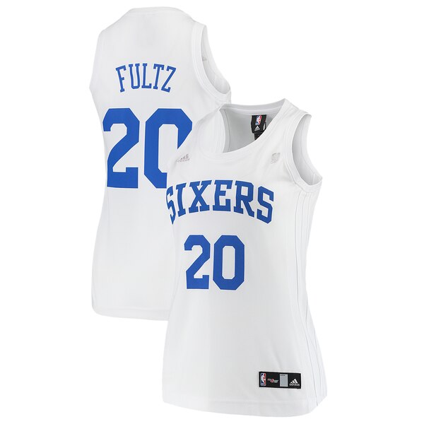 Camiseta Markelle Fultz 20 Philadelphia 76ers Réplica Blanco Mujer