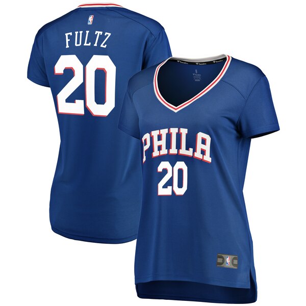 Camiseta Markelle Fultz 20 Philadelphia 76ers icon edition Azul Mujer