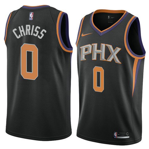 Camiseta Marquese Chriss 0 Phoenix Suns Statement 2018 Negro Hombre