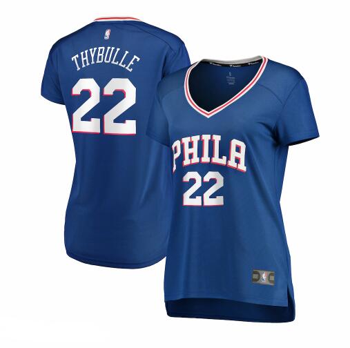 Camiseta Matisse Thybulle 22 Philadelphia 76ers icon edition Azul Mujer