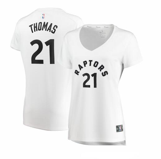Camiseta Matt Thomas 21 Toronto Raptors association edition Blanco Mujer