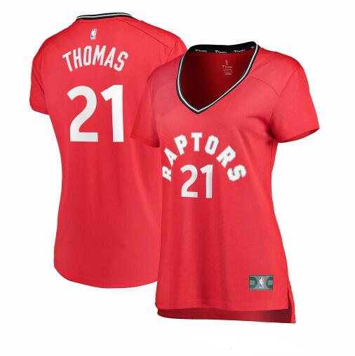 Camiseta Matt Thomas 21 Toronto Raptors icon edition Rojo Mujer