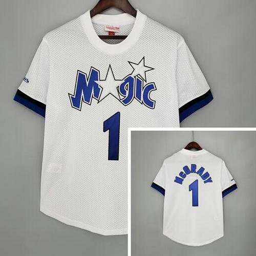 Camiseta McGrady 1 Orlando Magic Retro blanco Hombre
