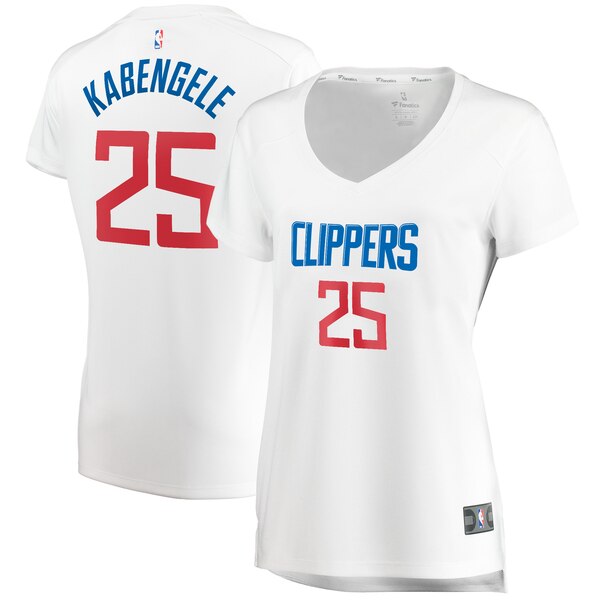 Camiseta Mfiondu Kabengele 25 Los Angeles Clippers association edition Blanco Mujer