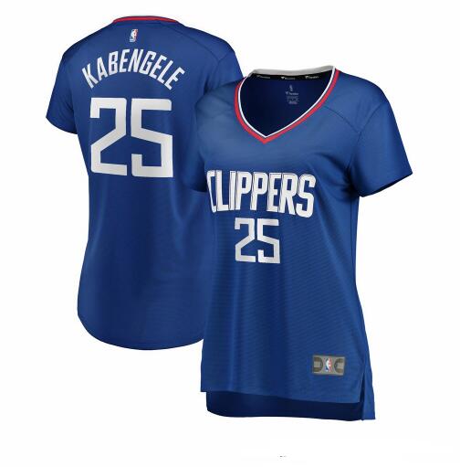 Camiseta Mfiondu Kabengele 25 Los Angeles Clippers icon edition Azul Mujer
