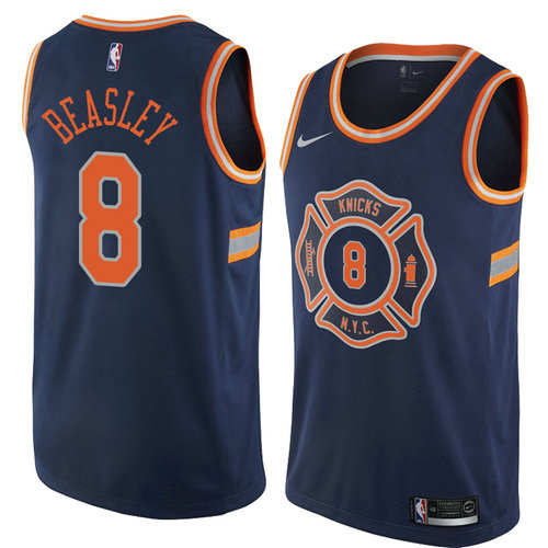 Camiseta Michael Beasley 8 New York Knicks Ciudad 2018 Azul Hombre
