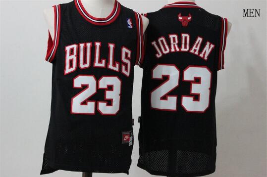 Camiseta Michael Jordan 23 Chicago Bulls Baloncesto Negro Hombre
