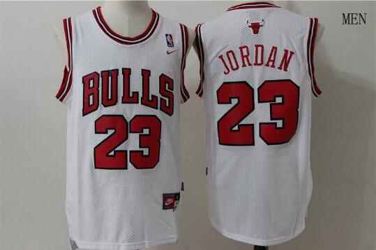 Camiseta Michael Jordan 23 Chicago Bulls Baloncesto Promoción blanco Hombre