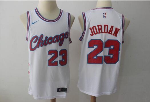 Camiseta Michael Jordan 23 Chicago Bulls Baloncesto blanco Hombre