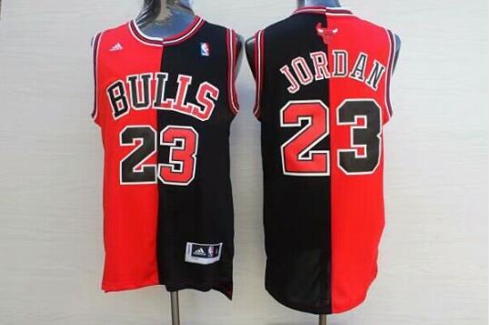 Camiseta Michael Jordan 23 Chicago Bulls Baloncesto negro rojo Hombre