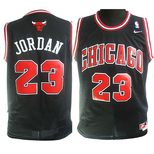 Camiseta Michael Jordan 23 Chicago Bulls Clasico Negro Nino