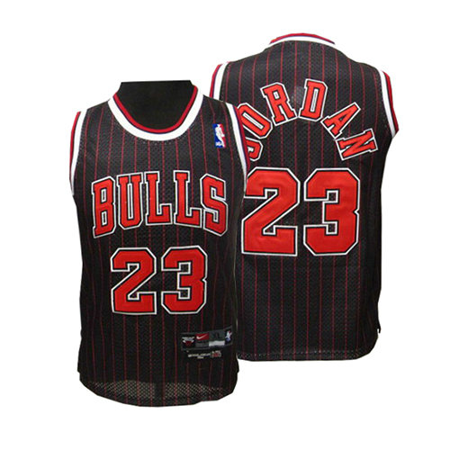 Camiseta Michael Jordan 23 Chicago Bulls Negro Nino