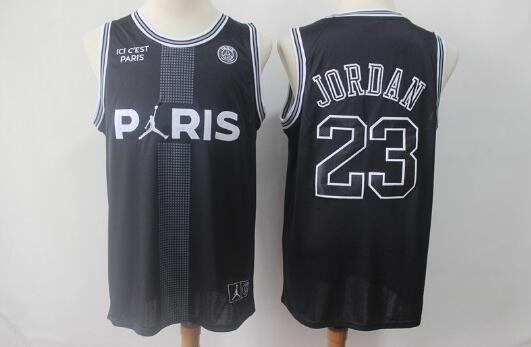 Camiseta Michael Jordan 23 Paris Saint Germain Baloncesto Negro Hombre